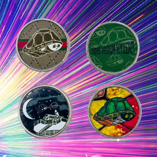 Turtle On The Course Pin Pack