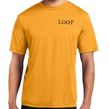 Loot Performance Tee - Gold / Full Color Logos