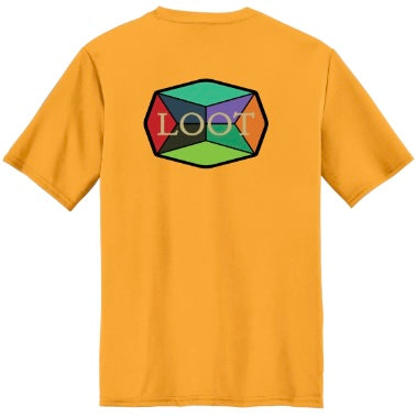 Loot Performance Tee - Gold / Full Color Logos